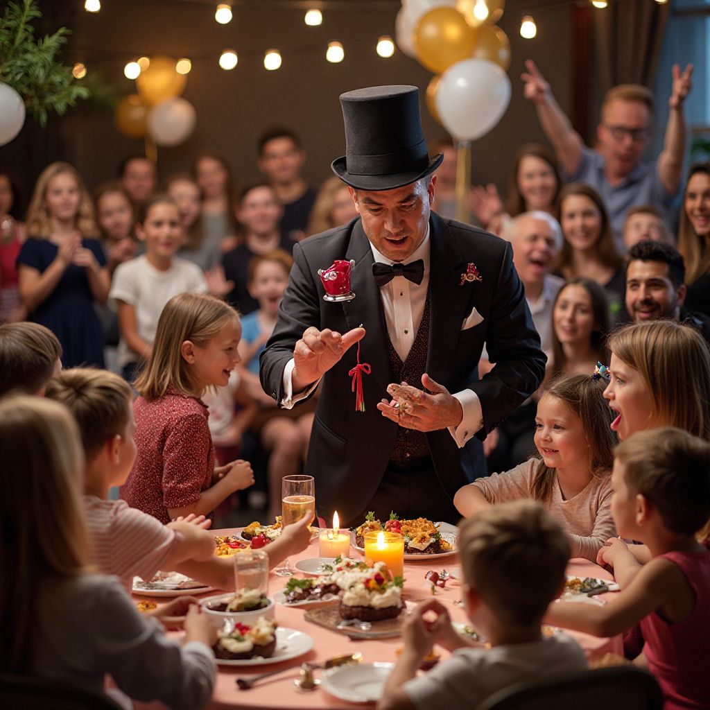 Spectacle magicien anniversaire enfant